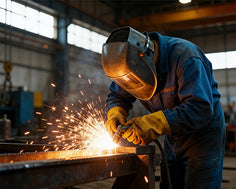 Welding in progress