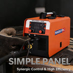 200A 4-in-1 Synergic MIG/TIG/Stick Welder, Dual Voltage 110V/220V Portable Welding Machine for Steel, Stainless, Flux Core