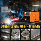 200A 4-in-1 Synergic MIG/TIG/Stick Welder, Dual Voltage 110V/220V Portable Welding Machine for Steel, Stainless, Flux Core