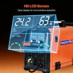 200A 4-in-1 Synergic MIG Welder | Gas/Gasless MIG, Stick, Lift TIG | Dual Voltage 110V/220V | IGBT Inverter & LCD Display