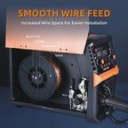 200A 4-in-1 MIG Welder | Synergic MIG/Flux Core/Stick/Lift TIG | Dual Voltage 110V/220V Portable Welding Machine with LCD