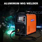 300A DiPulse MIG Welder | 5-in-1 Aluminum Welder with Pulse MIG, Gas/Flux Core, Lift TIG, Stick | Dual Voltage 110V/220V, LCD Display