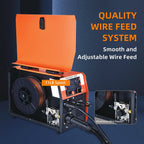 200A 4-in-1 Synergic MIG/TIG/Stick Welder, Dual Voltage 110V/220V Portable Welding Machine for Steel, Stainless, Flux Core